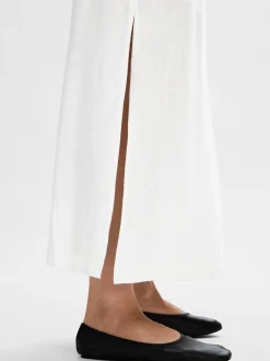 Selected Femme naisten hame, SLFVIVA HW ANKLE SKIRT Valkoinen