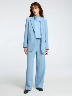 Selected Femme naisten housut, SLFRITA-FREIA MW STRAIGHT PANT Vaaleansininen