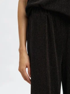 Selected Femme naisten housut SLFANJA HW RELAXED PANTS, Delicioso