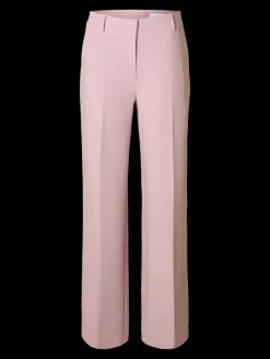 Selected Femme naisten housut AD-SLFRITA MW Wide Pant Mel, vaaleanpunainen