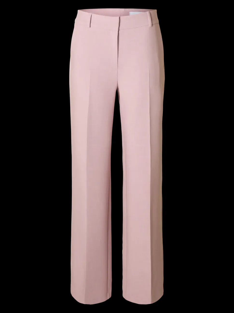 Selected Femme naisten housut AD-SLFRITA MW Wide Pant Mel, vaaleanpunainen