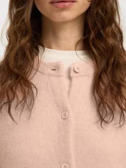 Selected Femme naisten neuletakki SLFLULU NEW LS KNIT CARDIGAN, Pale Dogwood Melange