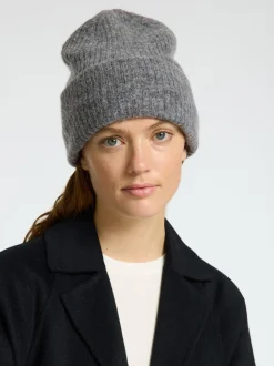 Selected Femme naisten pipo Slfmaline Knit Beanie, vaaleanharmaa