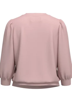 Selected Femme Naisten Pusero, SLFTENNY 3/4 SWEAT TOP NOOS Vaaleanpunainen