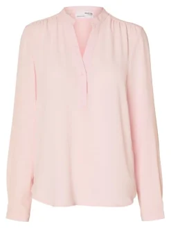 Selected Femme Naisten Pusero, SLFMIVIA LS TOP B Vaaleanpunainen