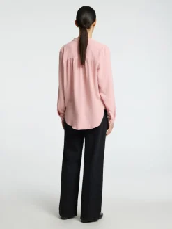 Selected Femme Naisten Pusero, SLFMIVIA LS TOP B Vaaleanpunainen