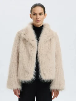 Selected Femme naisten takki, SLFBREA JACKET Birch Melange