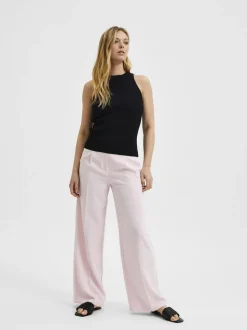 Selected Femme Naisten Toppi, SLFOLINA SL KNIT TOP Musta