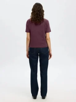 Selected Femme Naisten T-Paita, SLFESSENTIAL SS BOXY TEE NOOS Fig