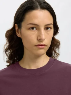 Selected Femme Naisten T-Paita, SLFESSENTIAL SS BOXY TEE NOOS Fig