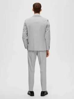 Selected Homme Miesten Bleiseri, LIAM BLZ FLEX NOS Vaaleanharmaa