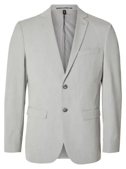 Selected Homme Miesten Bleiseri, LIAM BLZ FLEX NOS Vaaleanharmaa