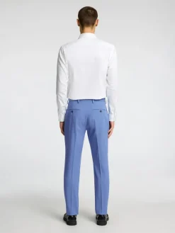 Selected Homme Miesten Housut, LIAM TRS FLEX NOS Sininen