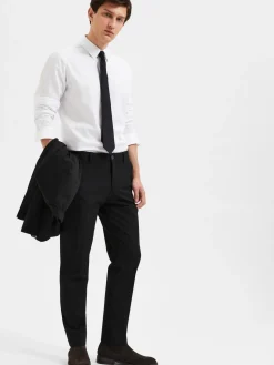 Selected Homme Miesten Housut, LIAM TRS FLEX NOS Black