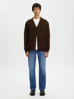 Selected miesten farkut SLH196-STRAIGHT CLEO FLEX MB 616 JNS NOS, Medium Blue Denim