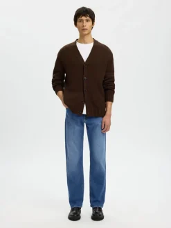 Selected miesten farkut SLH196-STRAIGHT CLEO FLEX MB 616 JNS NOS, Medium Blue Denim