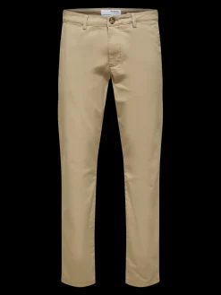 Selected, Miesten Housut, NEW MILES FLEX CHINO NOS Greige