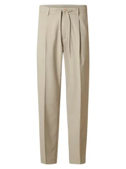 Selected miesten housut, REG TAPRED LEROY PLEAT Kitti