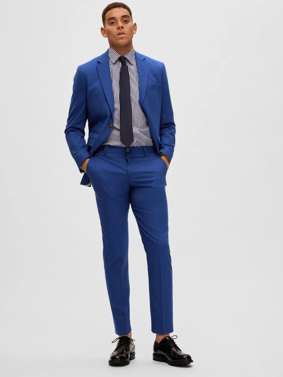 Selected miesten housut SLHSLIM-NEIL TRS, sininen