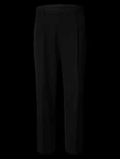 Selected miesten housut, SLH LOOSE FINN FLEX PANTS Black