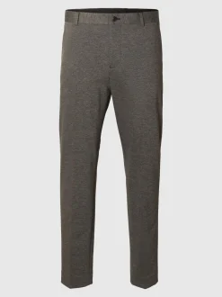 Selected Miesten Housut SLIM AITOR TROUSER NOS Ruskea Kuosi