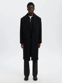 Selected miesten housut SLH196-Straight Robert String Pant, musta