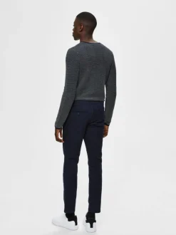 Selected Miesten Housut, Slim Miles Flex NOS Tummansininen