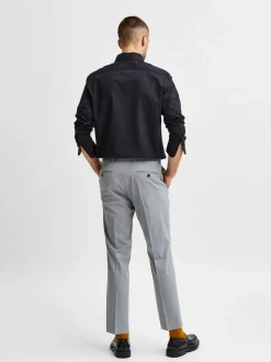 Selected Miesten Kauluspaita ETHAN SLIM Musta