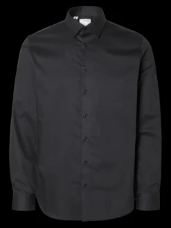 Selected Miesten Kauluspaita, SLIM PERFORMANCE SHIRT NOS Black