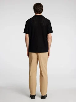 Selected miesten kauluspaita, RELAX BANE SS JERSEY SHIRT Musta