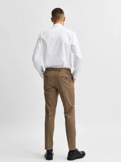 Selected Miesten Kauluspaita ETHAN SLIM Valkoinen