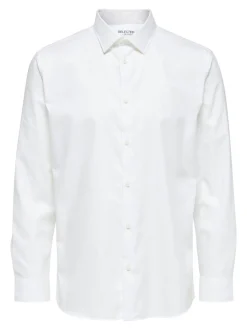 Selected Miesten Kauluspaita ETHAN SLIM Valkoinen