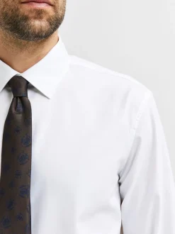 Selected Miesten Kauluspaita ETHAN SLIM Valkoinen