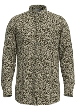 Selected Miesten Kauluspaita, ETHAN AOP SHIRT NOS Harmaa Kuosi