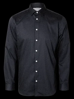 Selected Miesten Kauluspaita, SLIM PERFORMANCE SHIRT Sky Captain White