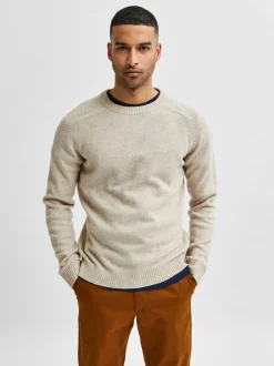 Selected Miesten Neule, Coban Lambs Nos Luonnonvalkoinen