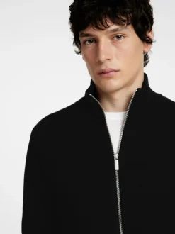 Selected Miesten Neuletakki, K DANE FULL ZIP Musta