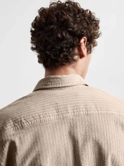 Selected miesten paita, K PEDER CORDUROY OVERSHIRT Beige