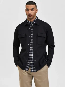 Selected Miesten Paitatakki Jackie Sweat Jacket Black