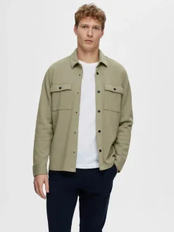 Selected Miesten Paitatakki Jackie Sweat Jacket Vetiver