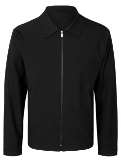 Selected Miesten Paitatakki, ROBERT ZIP JACKET NOOS Musta