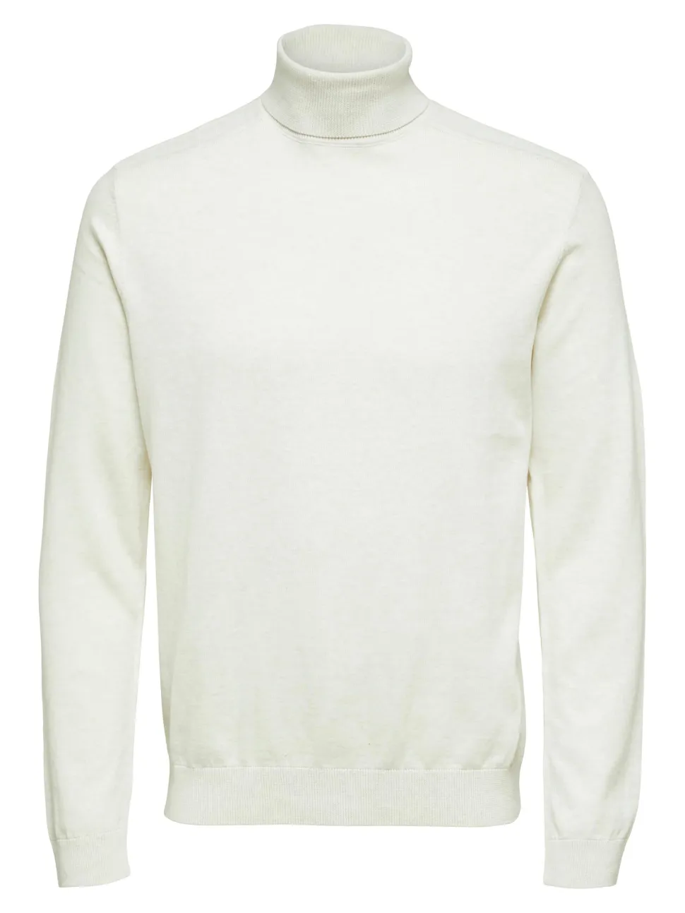 Selected, Miesten Pooloneule, Berg Roll Neck Valkoinen