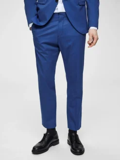 Selected Miesten Puvunhousut, Slim Mylo Logan Sininen