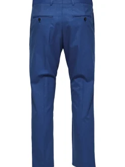 Selected Miesten Puvunhousut, Slim Mylo Logan Sininen