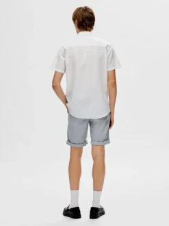 Selected Miesten Shortsit, SLIM LUTON FLEX SHORTS Sininen Kuosi