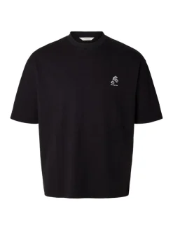 Selected miesten t-paita, COFFEE SHIRT BLACK Black