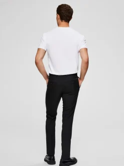 Selected Miesten T-paita, Pima Ss O-neck Valkoinen