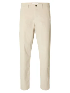 Selected miesten vakosamettihousut K STRAIGHT MILES CORD PANT NOS, Moonstruck