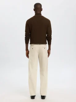 Selected miesten vakosamettihousut K STRAIGHT MILES CORD PANT NOS, Moonstruck