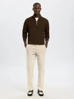 Selected miesten vakosamettihousut K STRAIGHT MILES CORD PANT NOS, Moonstruck